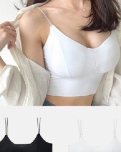 [캡내장] 매끈 실키 브라탑