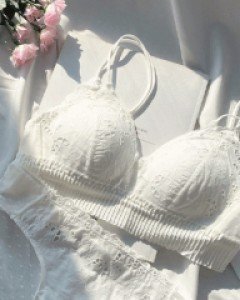 0.5cm [노와이어] 플레어 후크브라렛세트