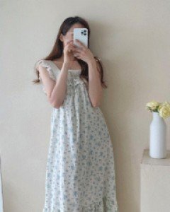 [오늘출발] 블루베리 - 나시 원피스파자마, 투피스파자마