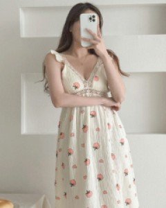 딸기봉봉 - 나시 원피스파자마, 투피스파자마