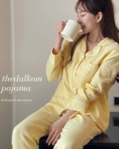 요루요루 - 긴팔 투피스 파자마