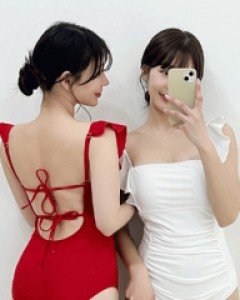 [캡] 허니백리스 - 모노키니 원피스수영복