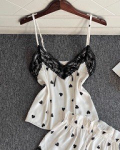 [6종택1] 슬립재질 나시파자마 반바지세트