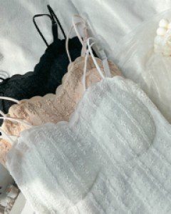 1+1할인 [일체형패드] 누리엠보 브라탑 - 크롭캡나시