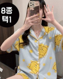 [8종택1] 귀여운패턴 여름반팔잠옷모음
