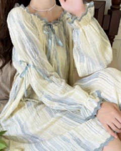 안젤리아 - 긴팔 원피스파자마