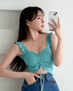 [오늘출발] 러블리 프릴셔링 크롭니트나시