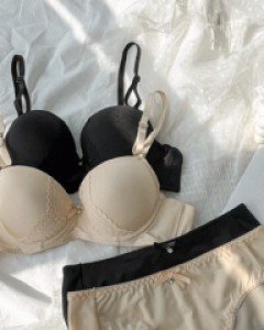 베이직햄라인팬티 와이어브라세트