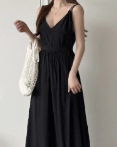 기장선택 [미니/롱ver] 양브이 나시원피스