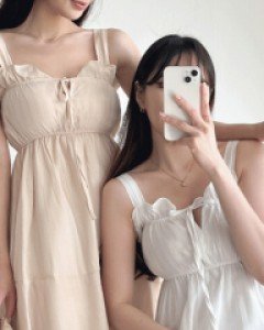 리조트 나시 미니원피스