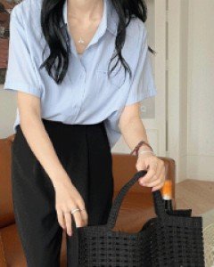 스퀘어 니트 토트백 + 파우치세트 - 가방