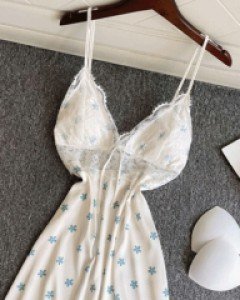 [캡내장] 큐트패턴 슬립원피스