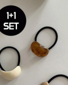 [1+1] 빈티지카페 머리끈