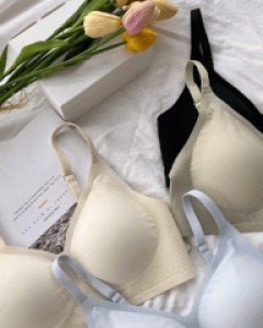 [패드일체형/노와이어]  청량 후크브라렛