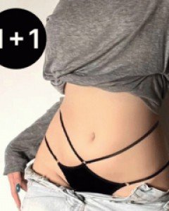 [1+1] 하이웨스트 골반스트랩 망사팬티