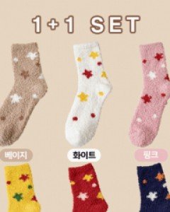 [1+1] 스타 발목 수면양말