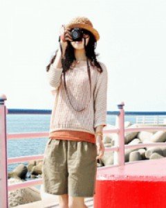 젬마 스페셜 린넨 4부 팬츠(베이지,네이비,브라운)