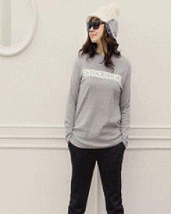 소프트 양면 기모 다크 그레이 배기 트레이닝 조거팬츠