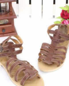 초콜렛 브라운 글레디에이터 스트랩 샌들(230~250사이즈까지)