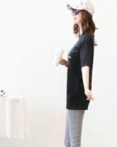 모던 간지 그레이 일자 트레이닝 팬츠