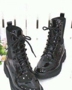 [피팅슈즈 90% 세일]스탈리쉬 에나멜 레이스업 워커(피팅사이즈-230)