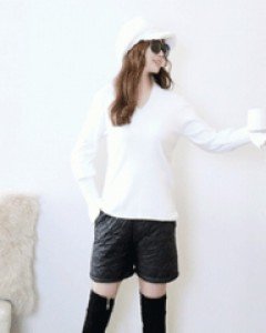 스페셜 블랙 초경량 압축 패딩 3부 밴딩 팬츠