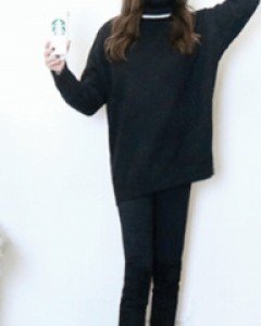 밀란 블랙 고탄력 사방 스판 밴딩 스키니 면 팬츠(S~L사이즈까지)