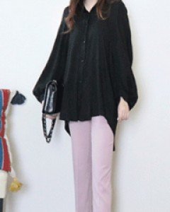 파리지엔 핑크 밴딩 일자 정장 팬츠(S~L사이즈까지)