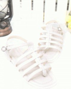 화이트 재즈 글레디에이터 조리 샌들(225~250사이즈까지)