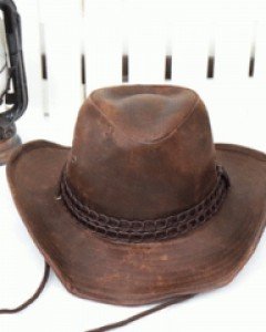 스타일 멋진 빈티지 크랙 카우보이 모자