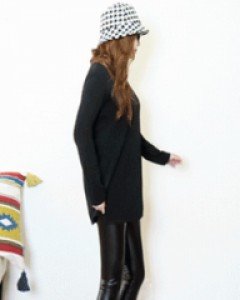 스타일업 가죽 기모 레깅스