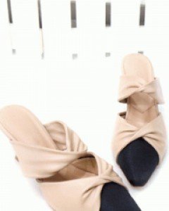 럭셔리 꽈배기 스트랩 슬라이드 뮬(230사이즈 주문가능)