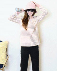 미라클 블랙 루즈핏 일자 히든 밴딩 스판 면 팬츠(S~XL사이즈까지)