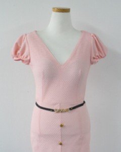 (SALE)-핑크벨트 원피스