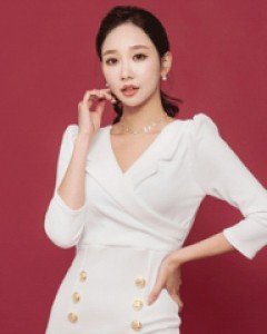 식스버튼 프릴원피스