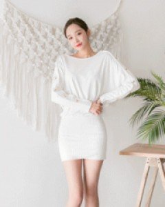 뷰랜 버튼가오리 원피스
