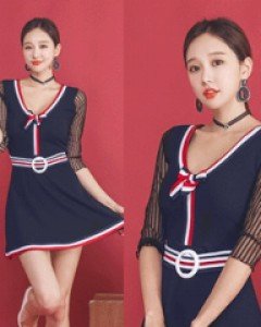 헤이 삼색벨트 원피스