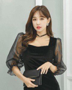 벨로아 벌룬 원피스