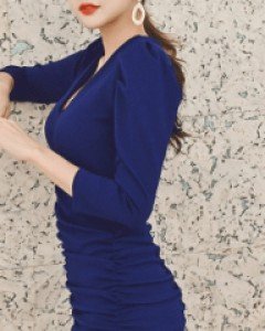 던스 브이셔링 원피스