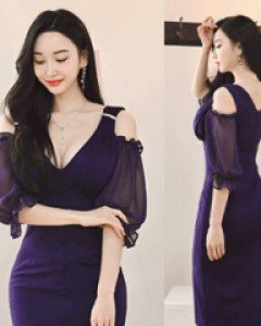 르시 큐빅트임 원피스