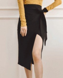 시연 언발리본 스커트