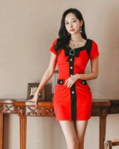 눌스 버클리본 원피스