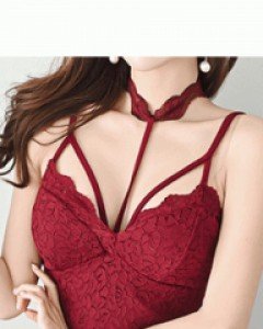 비셋 초커레이스 원피스