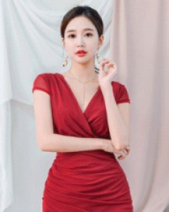 리미 망사 랩원피스