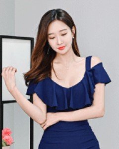 라홍 프릴셔링 원피스