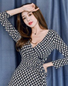 소지 패턴랩 훌원피스