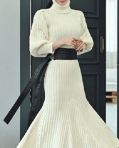 볼드골지 벨트원피스