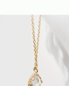 투명물방울 목걸이