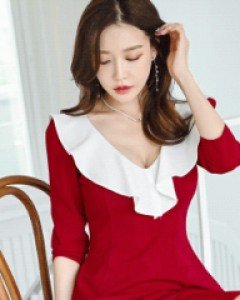 올라 프릴 훌원피스