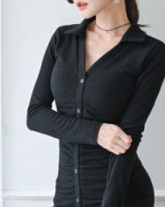 와이 골지카라 원피스